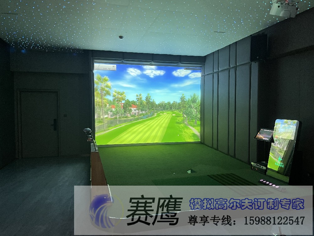 杭州星桥某别墅楼盘样板间安装赛鹰高尔夫高清
